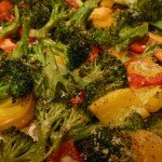 Parmesan Roasted Broccoli & Peppers