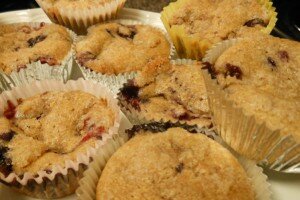 Blueberry & Blackberry Ricotta Muffins