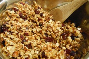 Homemade Cherry-Nut Granola