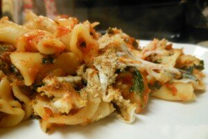 Campanelle Pasta Bake with Spinach & Chicken