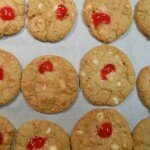 Cherry White Chocolate Cookies with Macadamia Nuts