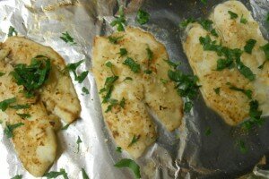 Lemon-Garlic Baked Tilapia