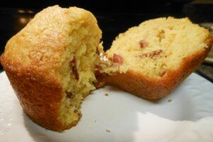 Turkey Bacon Cornbread Muffins