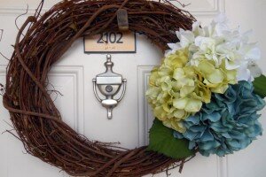 DIY Hydrangea Spring Wreath