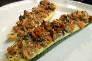 Turkey Stuffed Zucchini Boats