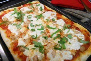 Homemade Margherita Pizza with Chicken