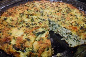 Kale, Artichoke & Ricotta Quiche