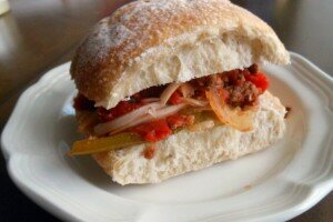 Slow Cooker Sausage & Peppers