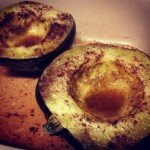 Roasted Acorn Squash with Brown Sugar