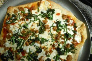 Broccolini & Sausage Pizza