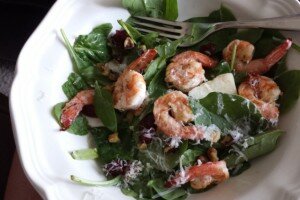 Rustic Spinach & Shrimp Salad