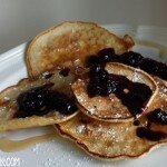 Swedish Pancakes with Blueberry Compote