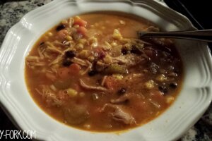 Chipotle Pulled Chicken Soup