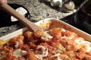 Pumpkin & Chicken Baked Gnocchi