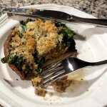 Kale Stuffed Portobello Mushrooms