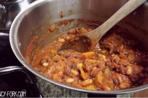 Three Bean Vegetarian Chili