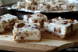 Snickers Cheesecake Bars